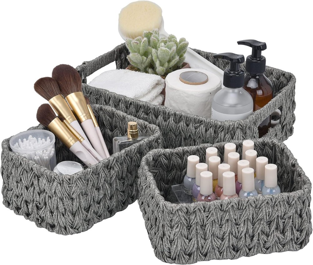 Wicker Storage Baskets for Shelves Baskets for Organizing Toilet ...