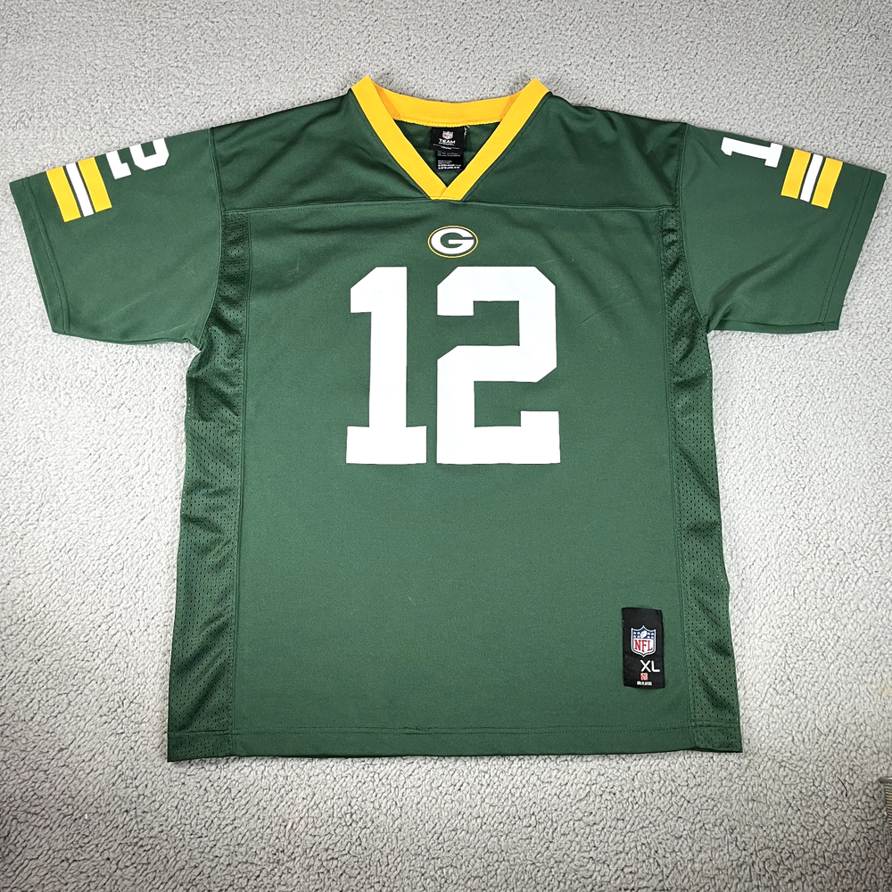NFL Green Bay Packers Aaron Rodgers Jersey Size Youth XL Green