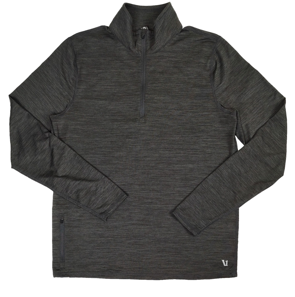 Vuori Ease Performance 1/2 Half Zip Mens M Pullover Mock Neck V221 Heather Gray