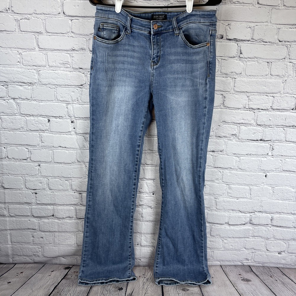 Judy Blue Jeans Womens 11/30 (32x32) Bootcut Blue Mid-Rise Stretch JB82350MD