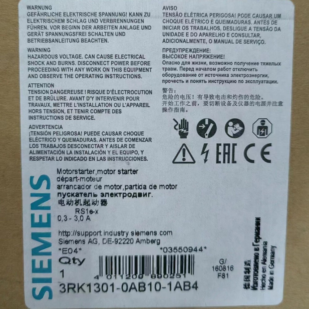 1PCS New Siemens 3RK1301-0AB10-1AB4  Quality assurance  Fast Shipping