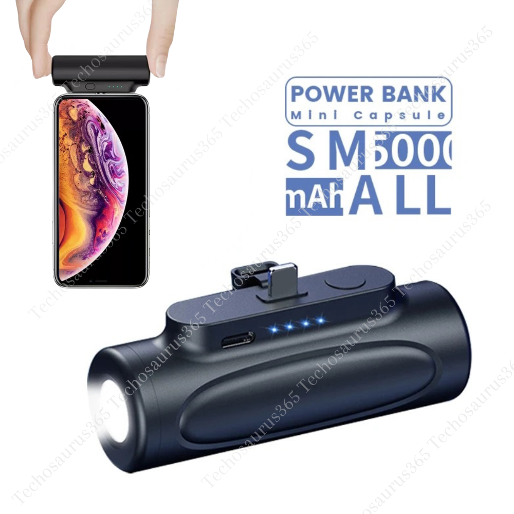 5000mAh Power Bank for iPhone 14 13 12 11 - Portable Charger External Battery Pack