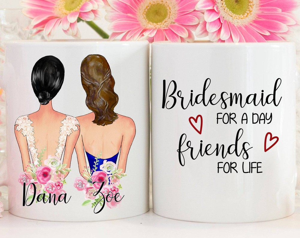 Bridesmaid Mug Maid Of Honor Mug Customizable Mug Bridesmaid Proposal Bridesmaid