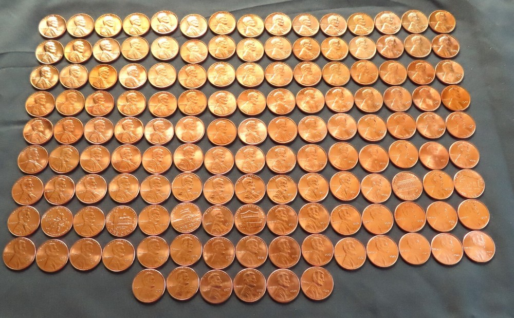 Lincoln Cent Collection Set 1959-2024 BU with 7 -1982's- 147 Uncirculated Coins