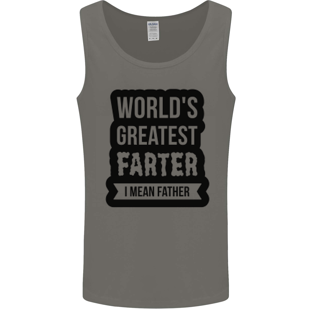 Fathers Day Farter Funny Flatulence Farting Mens Vest Tank Top-image
