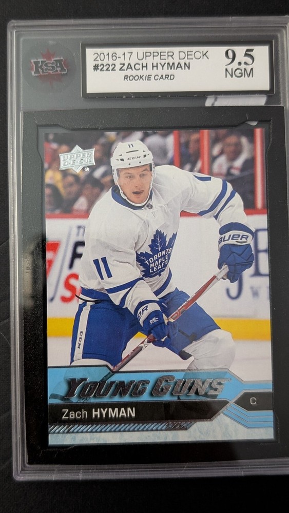 2016-17 UD Upper Deck Zach Hyman Young Guns YG RC KSA 9.5 Gem Mint Hockey Card