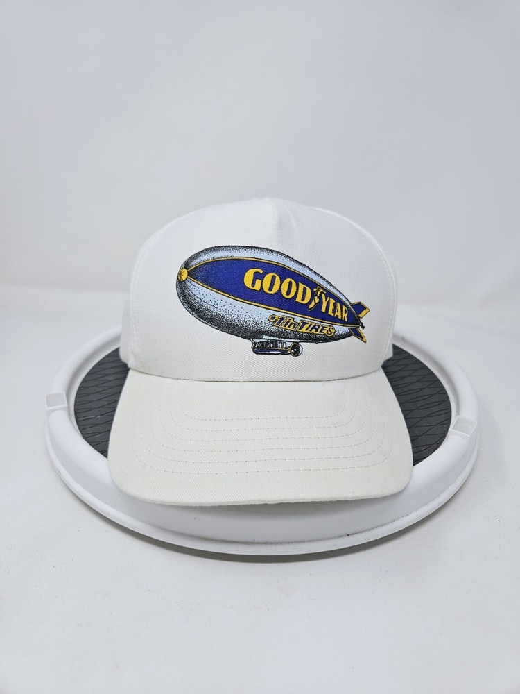 Good Year Tires Blimp K Product Trucker Hat Vintage 80’s Snapback Cap USA Made