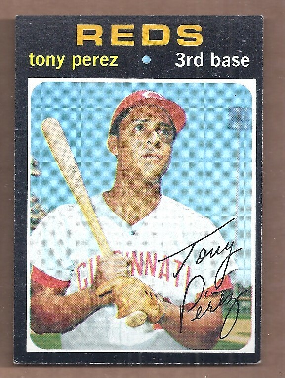 1971 Topps #580 Tony Perez Reds HOF Centered EX-NMT Vintage Baseball Card