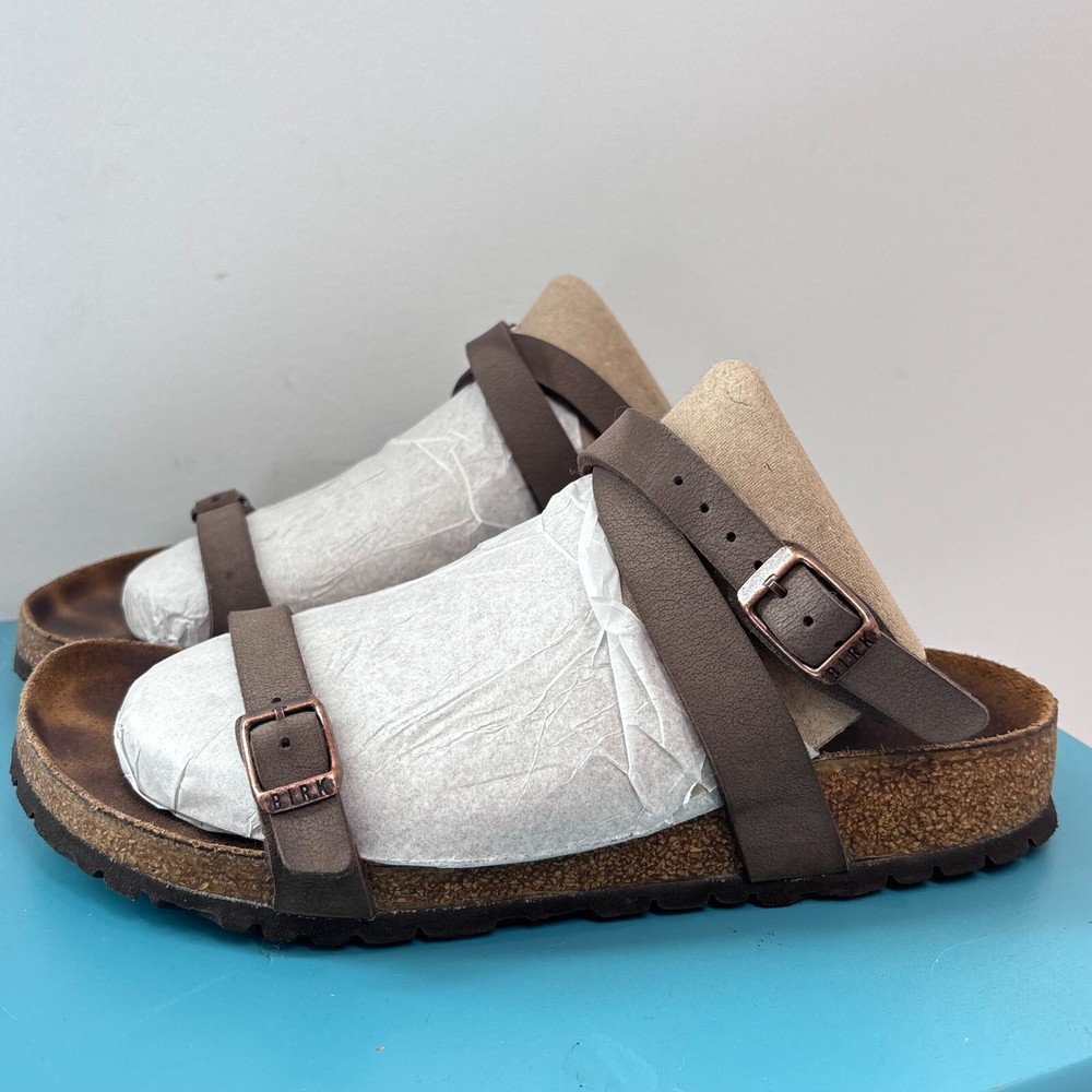 Birkenstock Sandals Daloa Ankle Strap Buckle Comfort Brown Eu 37 US 6-6.5