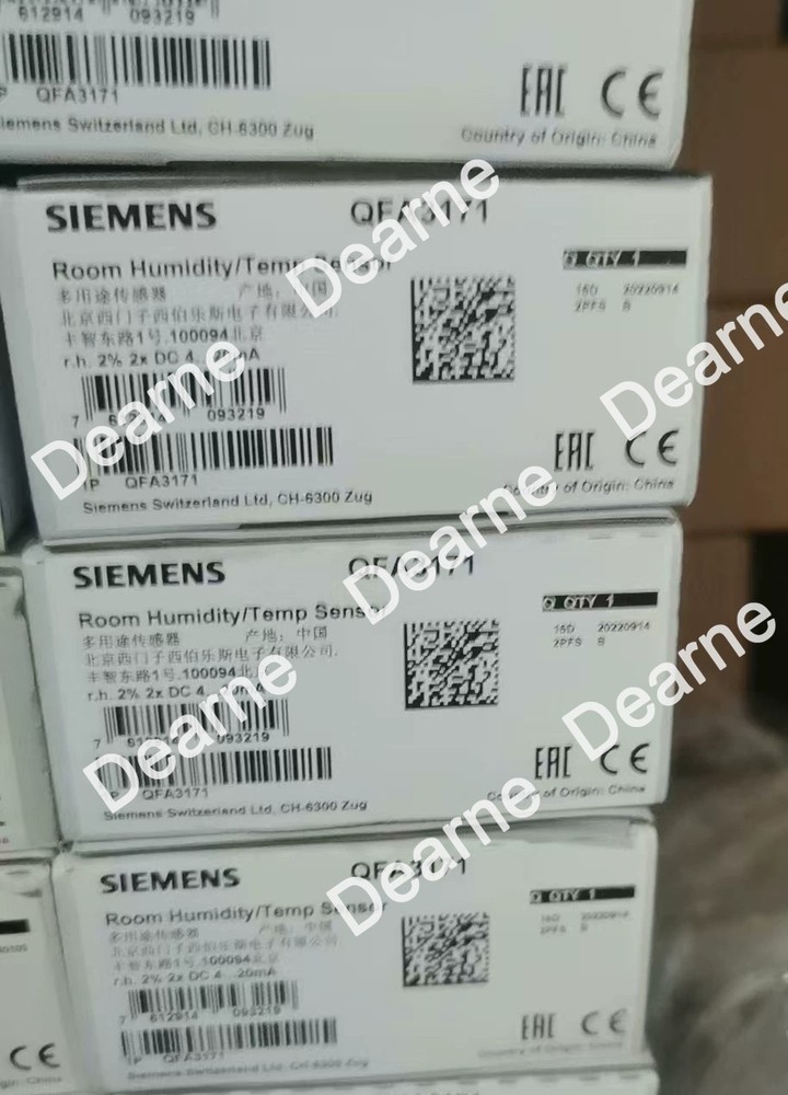 1PCS SIEMENS QFA3171 ROOM HUMIDITY/TEMP SENSOR .NEW IN BOX