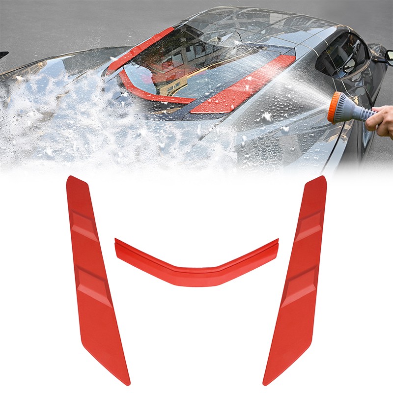 Rear Wash Cover Bay Air Vent Dry Vent Polyester For Corvette C8 2022 2023~2025