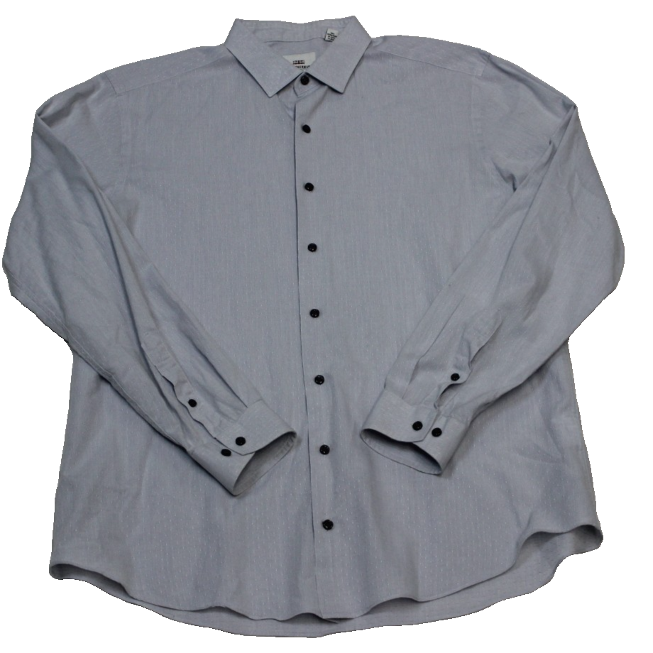 NWOT Ben Sherman Tailoring Men's Button-Up Shirt Size 16 1/2 34-35 Blue Argyle