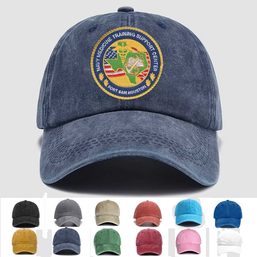 Custom Embroidered Hat Naval Medicine Training Support Center Fort Sam Houston