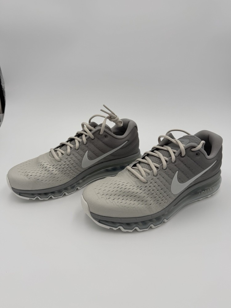 Nike Air Max 2017 Light Bone Platinum Running Shoes size 9