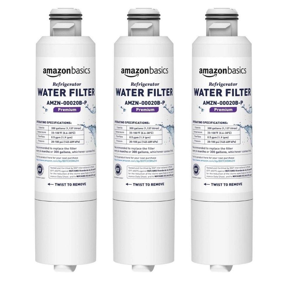 Samsung DA29-00020B Refrigerator Water Filter 3-Pack Replacement Cartridge