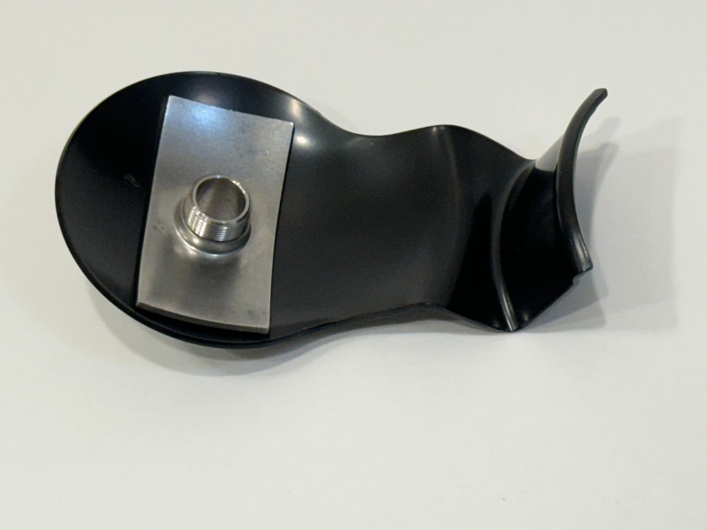 SUN SUPER TACH STEERING COLUMN CUP BRACKET, INSIDE NUT & ATTACHING CHROMED PLATE