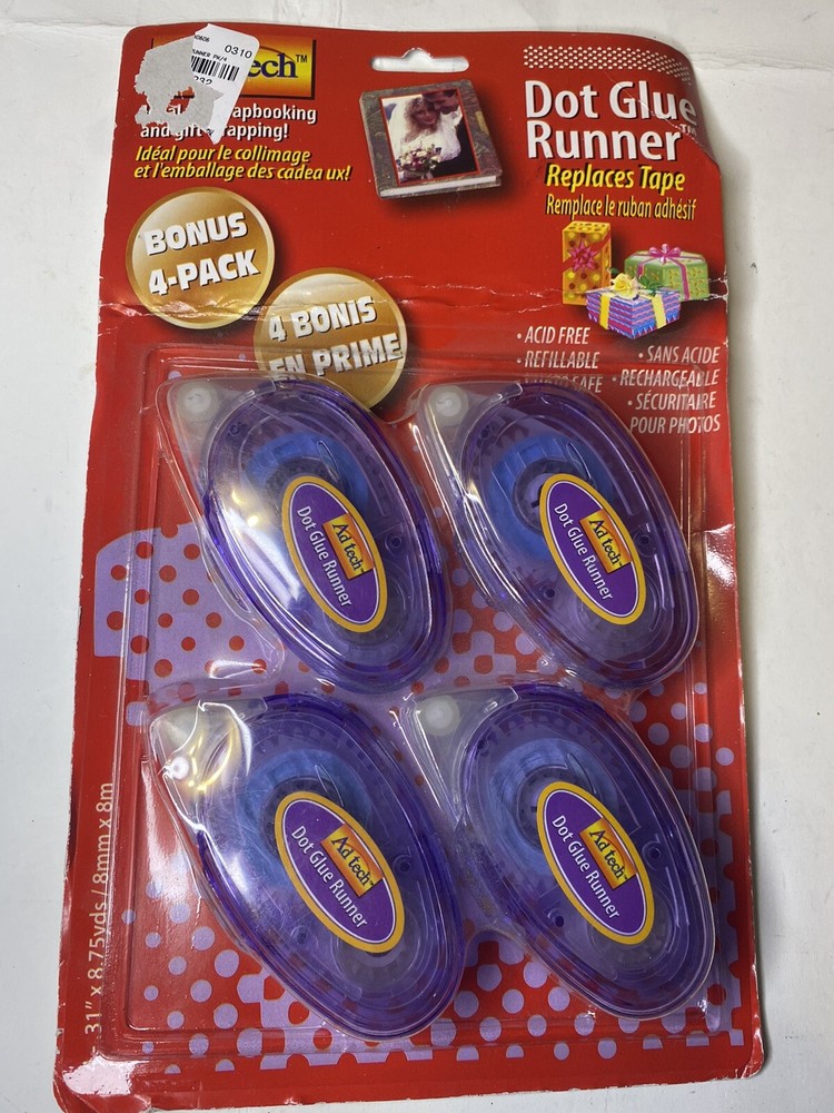 Acid-Free Refillable Permanent Adhesive Tape Runner (4 CT)