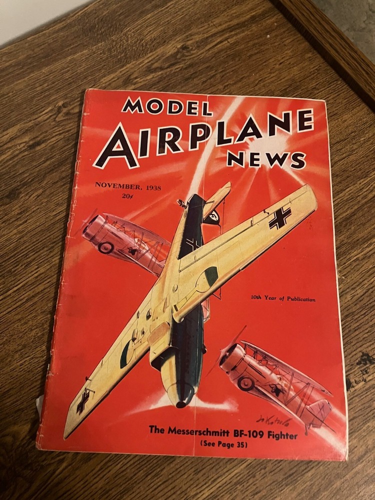 Vintage Back Issue of Model Airplane News Magazine - November 1938