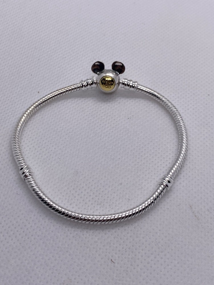 19cm Pandora Disney Mickey Mouse sterling silver bracelet s925