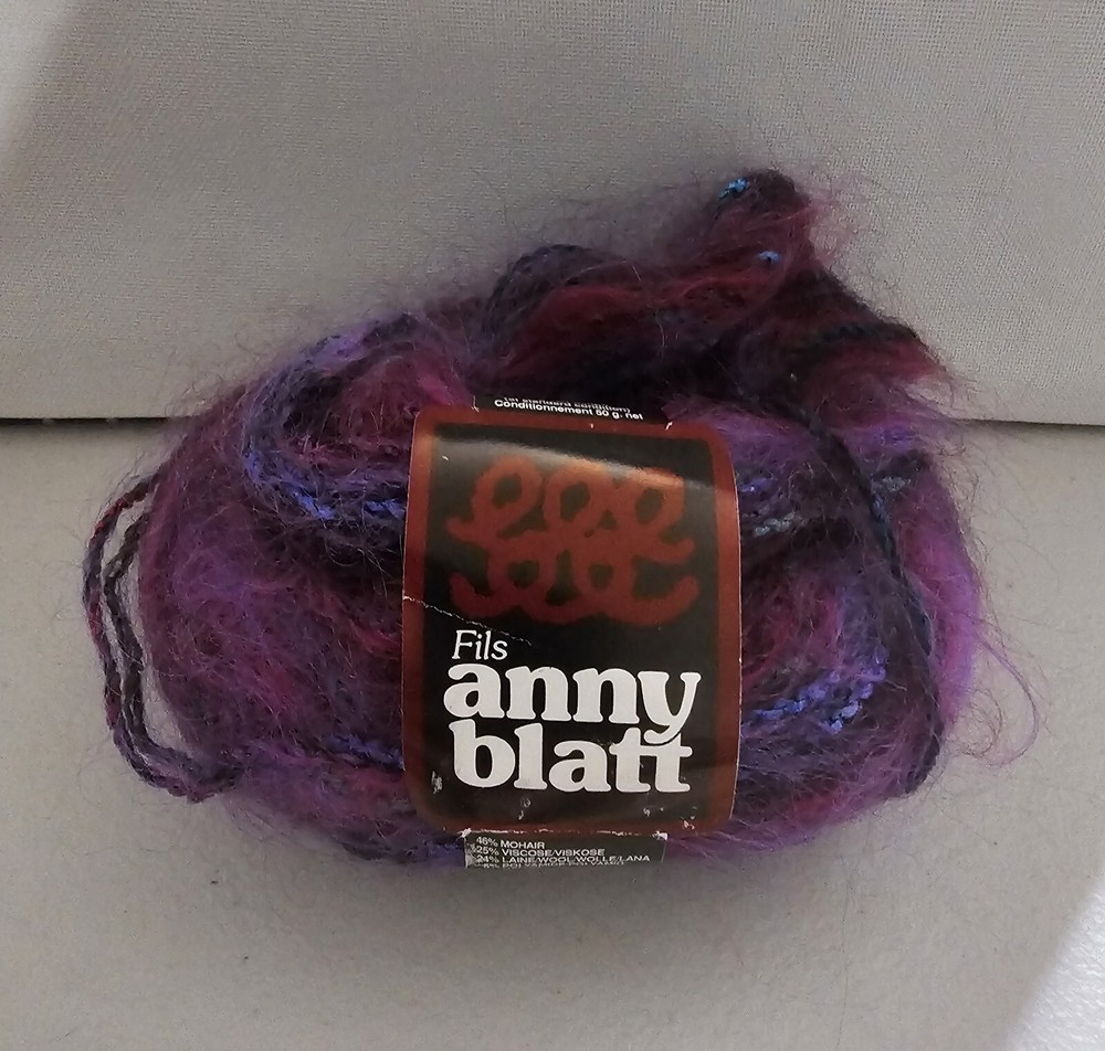 Anny Blatt Mohair Wool Yarn Made In France 50g 71 Yds. GORGEOUS YARN