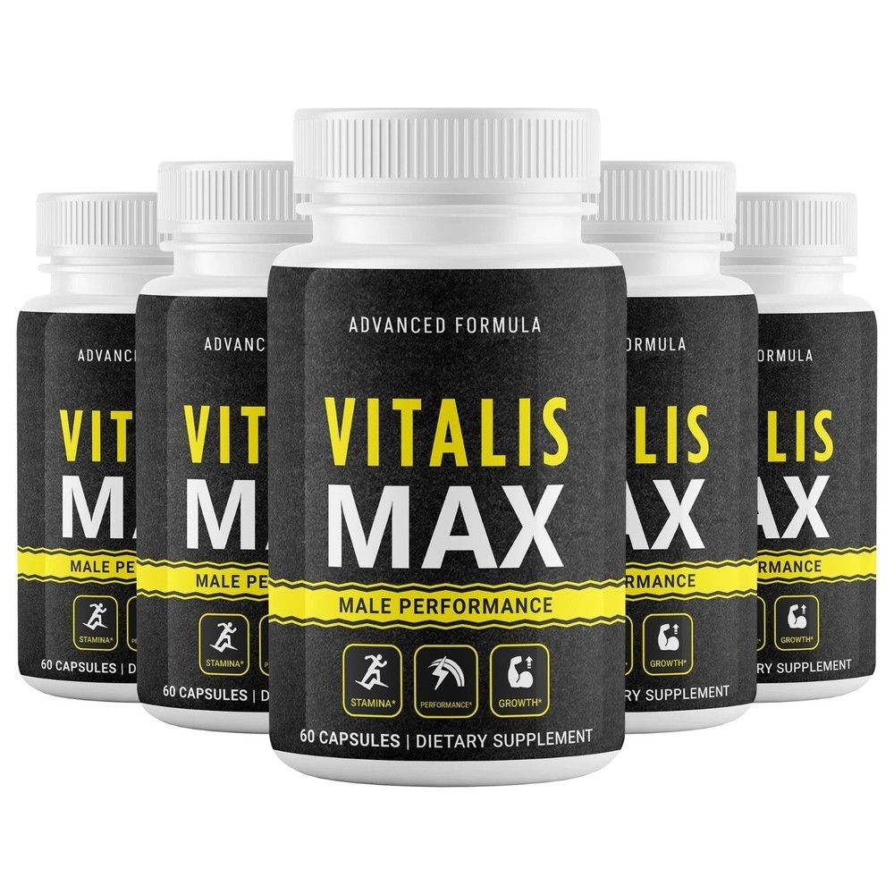 (5 Pack) Vitalis Max Pills for Men to Boost Male Health Performance & Vitality