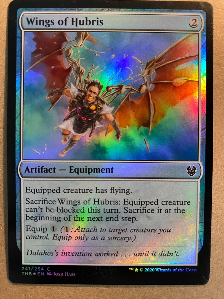 MTG 1x FOIL Wings of Hubris Theros Beyond Death Pauper Magic the Gathering x1 NM