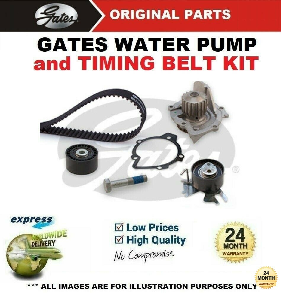 GATES WATER PUMP & TIMING BELT KIT for FORD GALAXY 2.0TDCi 2007-2015