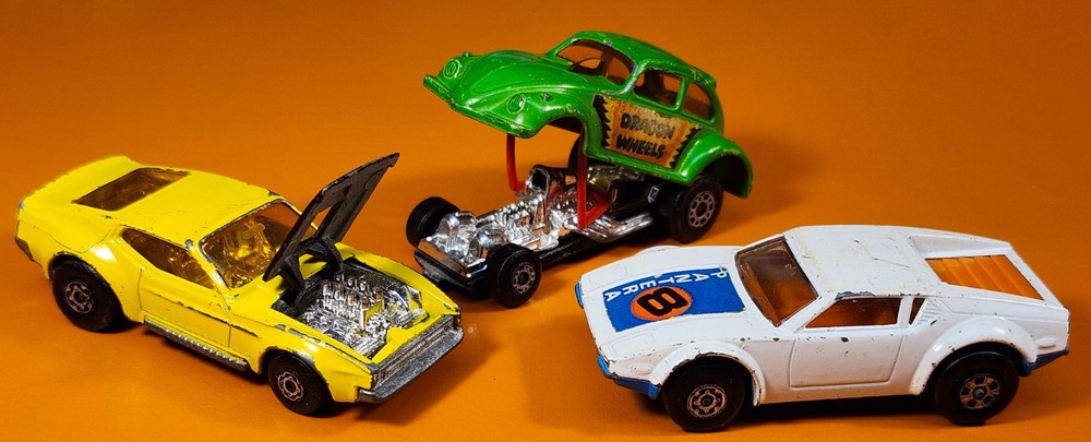 Matchbox 1970s Superfast Lot of 3 Diecast Loose Includes Dragon Wheels & ✅️