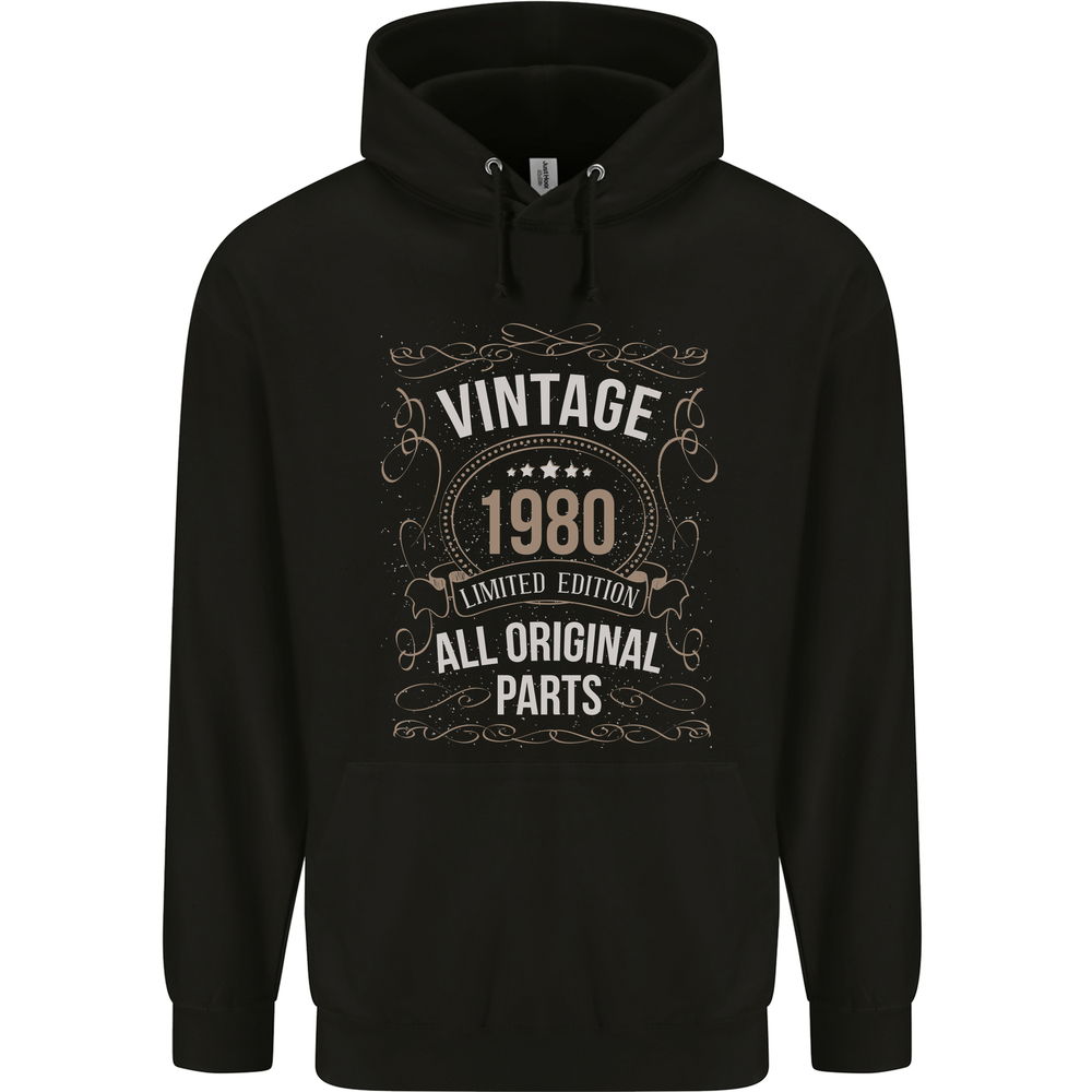 45th Birthday Limited Edition 1980 Mens 80% Cotton Hoodie
