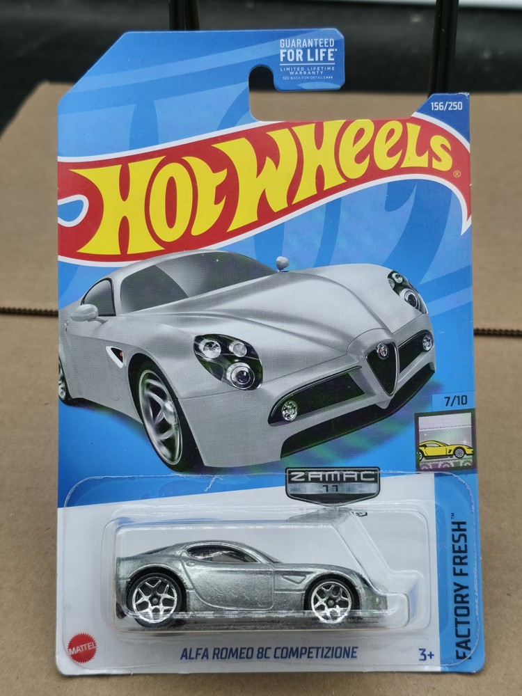 HOT WHEELS ALFA ROMEO 8C COMPETIZIONE ZAMAC WALMART EXCLUSIVE