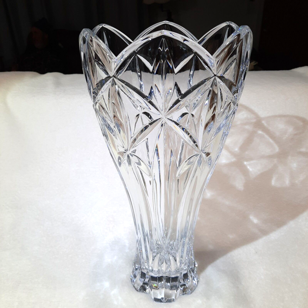 Lenox Lead Crystal Large Heavy Shooting Star Vase 14
