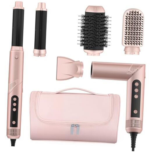 5-in-1 High-Speed Hair Dryer Brush - 110K RPM Frizz-Free Styling