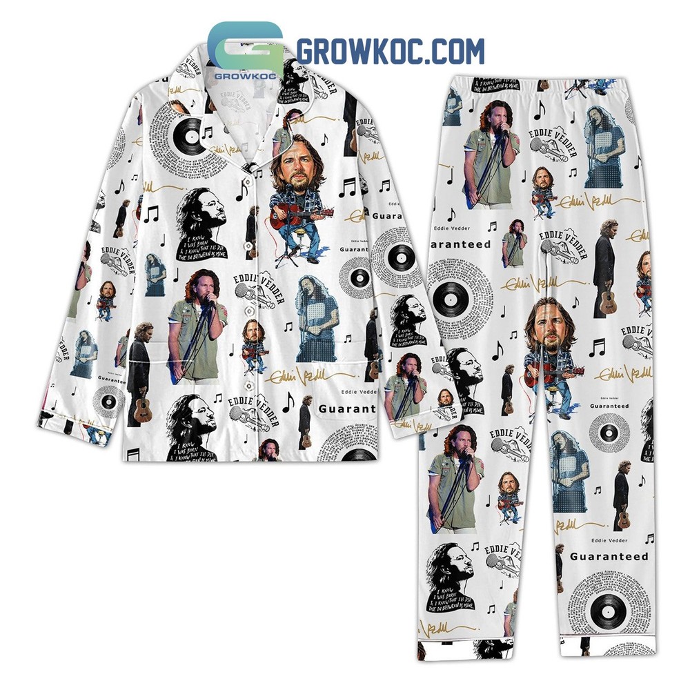 Eddie Vedder Not Lonely Without Me Polyester Pajama Set for Pearl Jam Fans