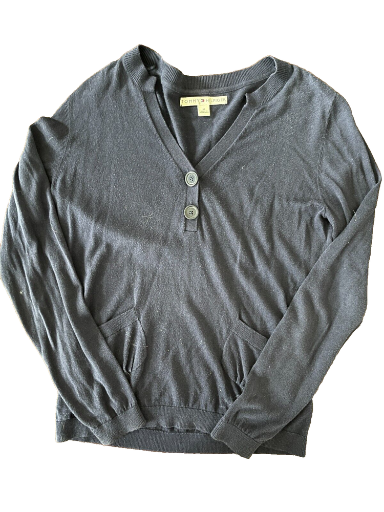 Tommy Hilfiger Women's Medium Cardigan Cotton Navy