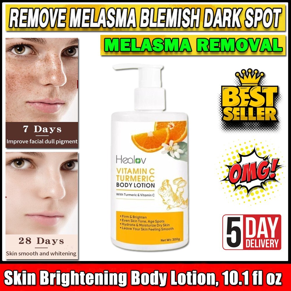 300ml Body Whitening Cream Turmeric Body Lotion Anti Aging Skin Moisturizing USA