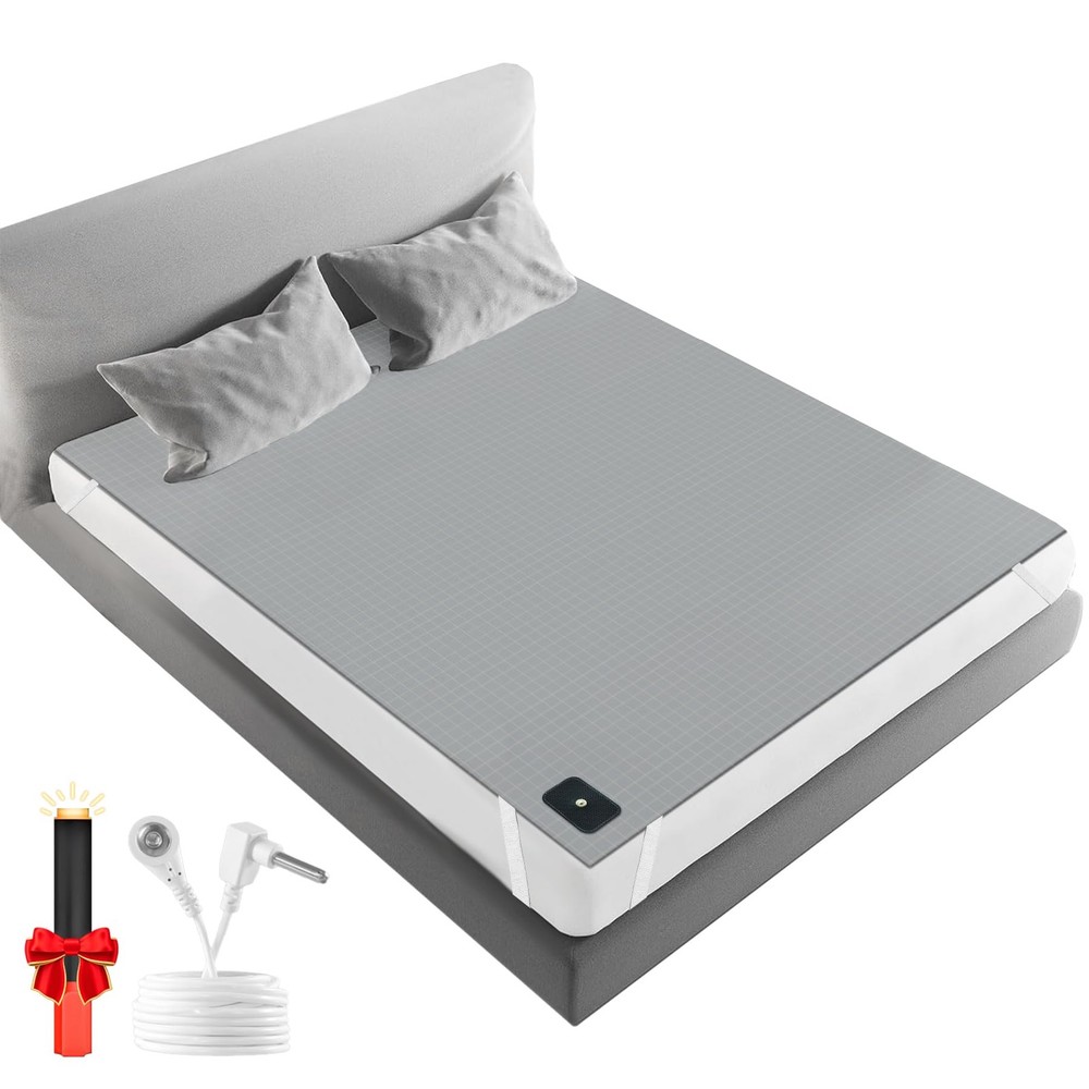 Grounding Bed Sheet Size - 90% Organic Cotton & 10% Silver Fiber Earthing Queen