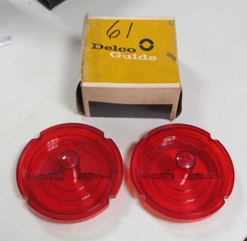 1961 Oldsmobile 98 NOS GM Tail Light Lens Set # 5952018