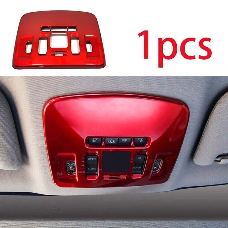 Gloss Red Inner Front Reading Light Button Cover Trim For Toyota Camry 2018-2023