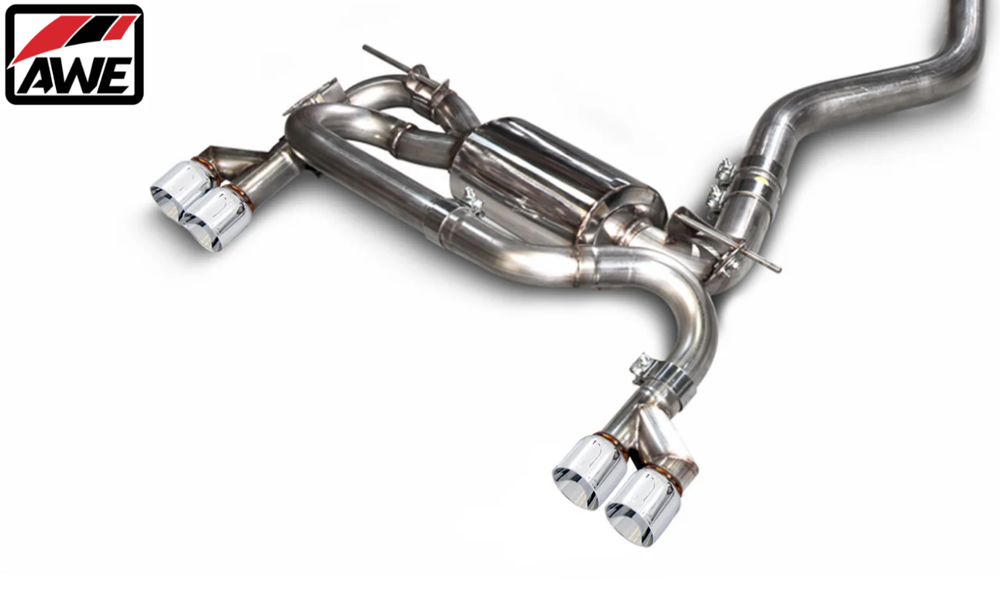 AWE Touring Axle-Back Exhaust w/ Chrome Tips For 12-16 BMW F3X N20/N26 328i/428i