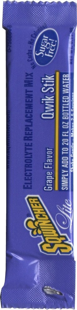 Sqwincher Zero Qwik Stik Sugar Free Grape Electrolyte Drink Mix