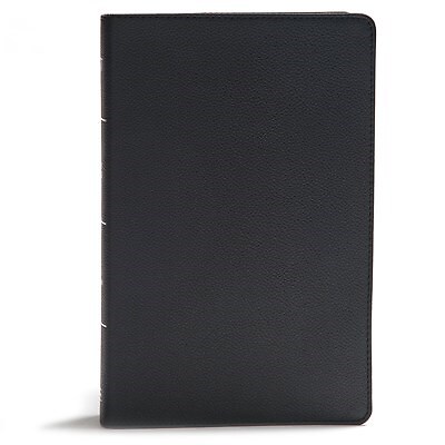 KJV Giant Print Reference Bible Black Genuine Leather Indexed Holman 2019