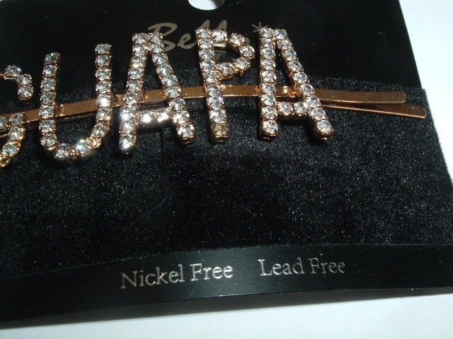 GUAPA White Rhinestone Golden 3.5