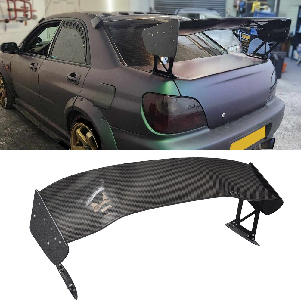 Carbon Fiber Rear Trunk Lip Spoiler Wing For 2001-2008 Subaru Impreza WRX GDB