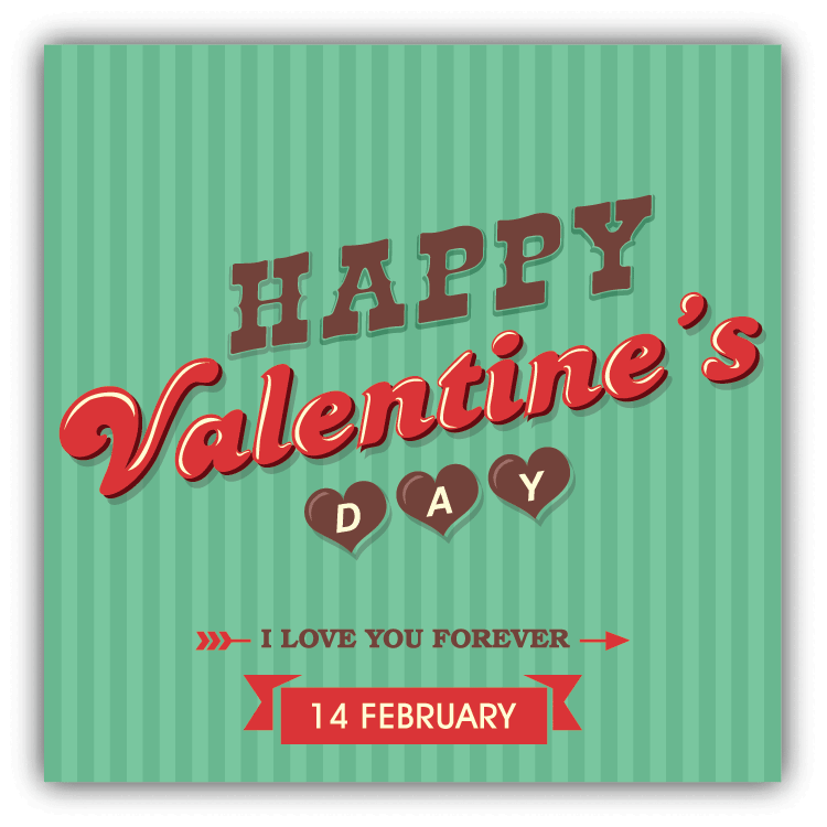 Love Forever Valentine's Day Car Bumper Sticker Decal