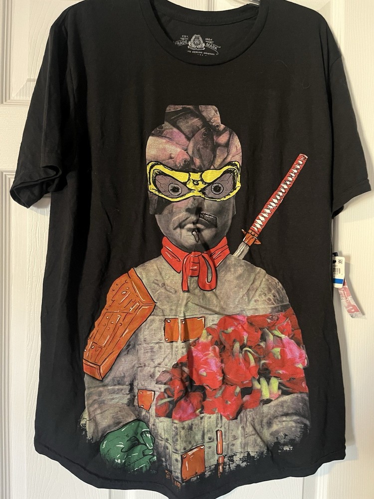 American Rag Mens Print Graphic T-Shirt Black XL New NWT