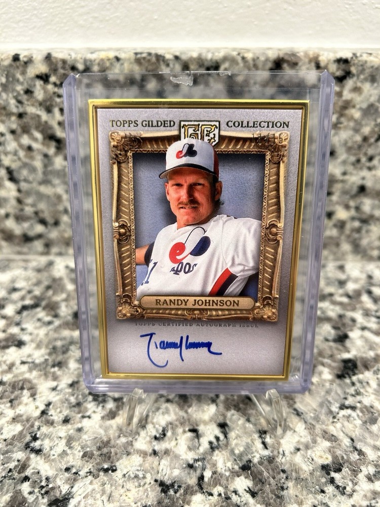 2024 Topps Gilded Collection Randy Johnson Gold  Framed HOF Auto