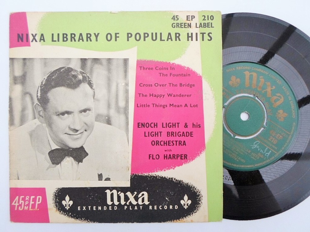 Enoch Light Three Coins In The Fountain EP Nixa EP210 EX/EX 1950s green label, w