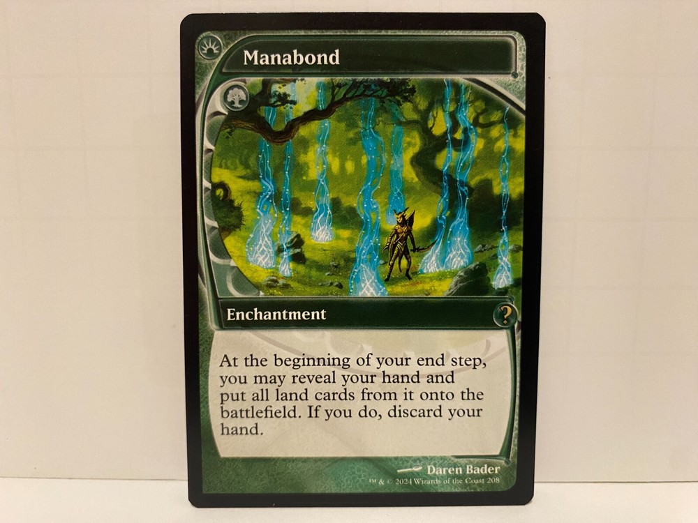 1x NM Manabond (Future Sight) Mystery Booster 2 MTG