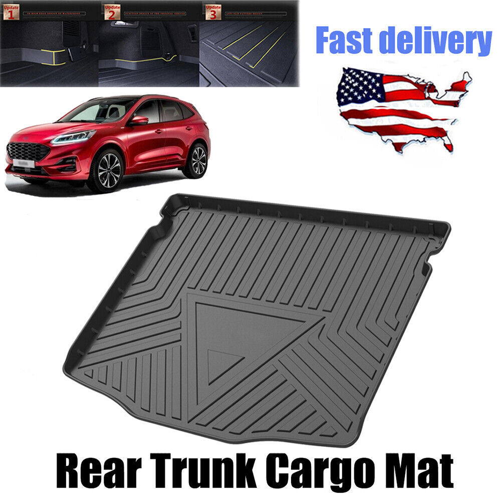 for Ford Escape 2020-2022 2023 Cargo Trunk Tray Liner Floor Mat TPO Carpet