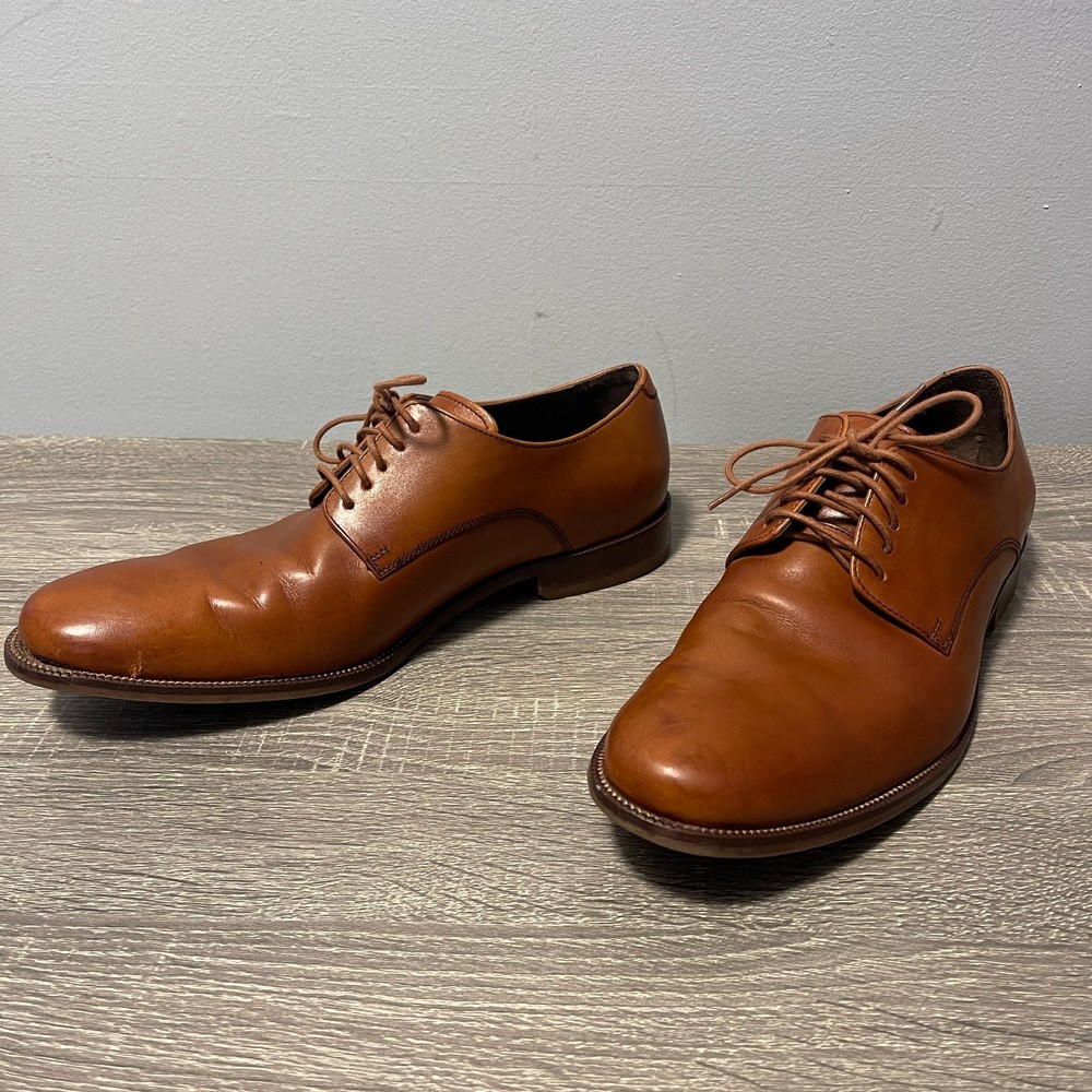 Cole Haan Mens Shoes Size 11 M Williams British Tan Derby Dress Leather Oxford